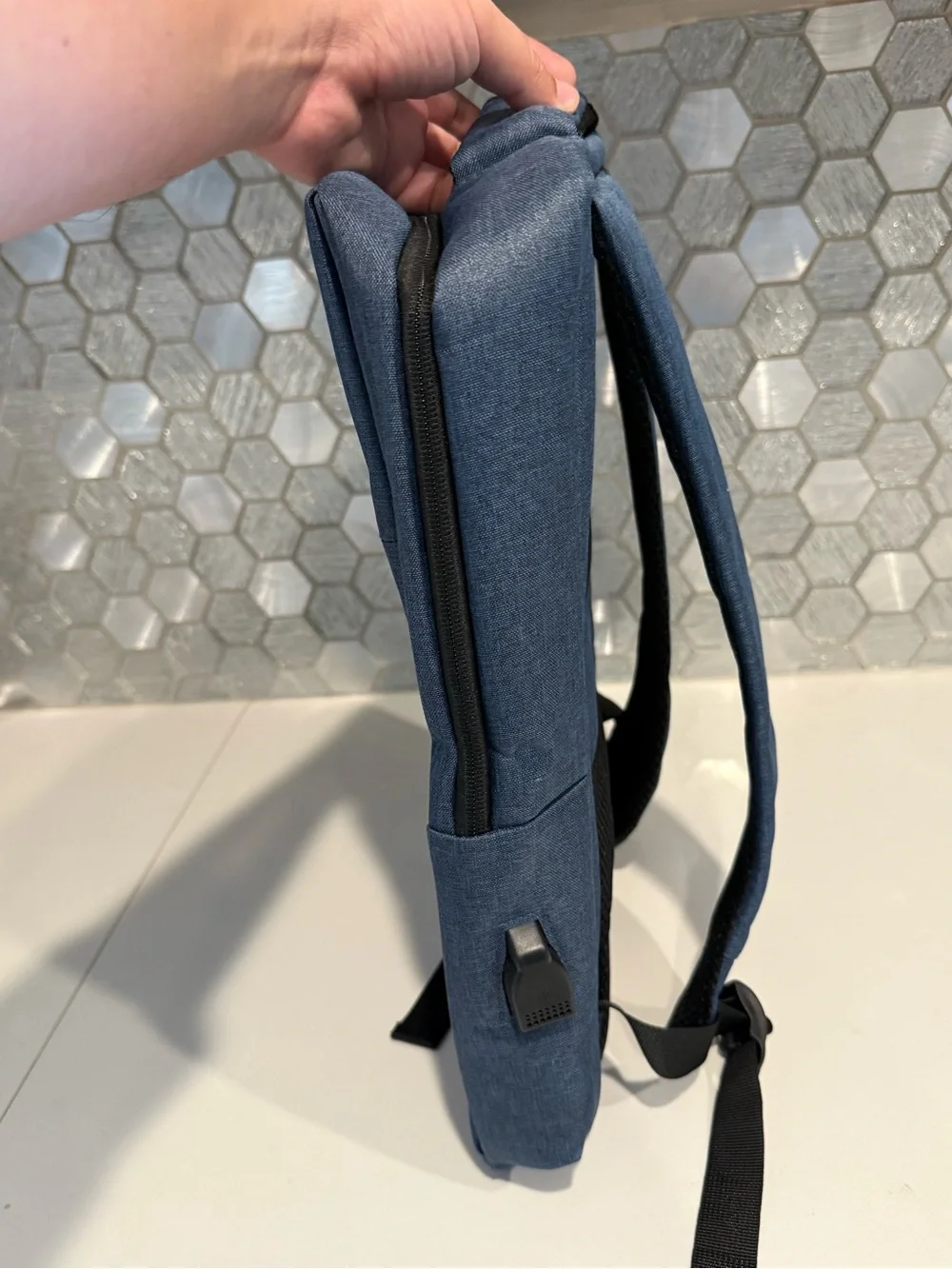 Vibrant Wellness A4M Blue Men’s Tech Backpack